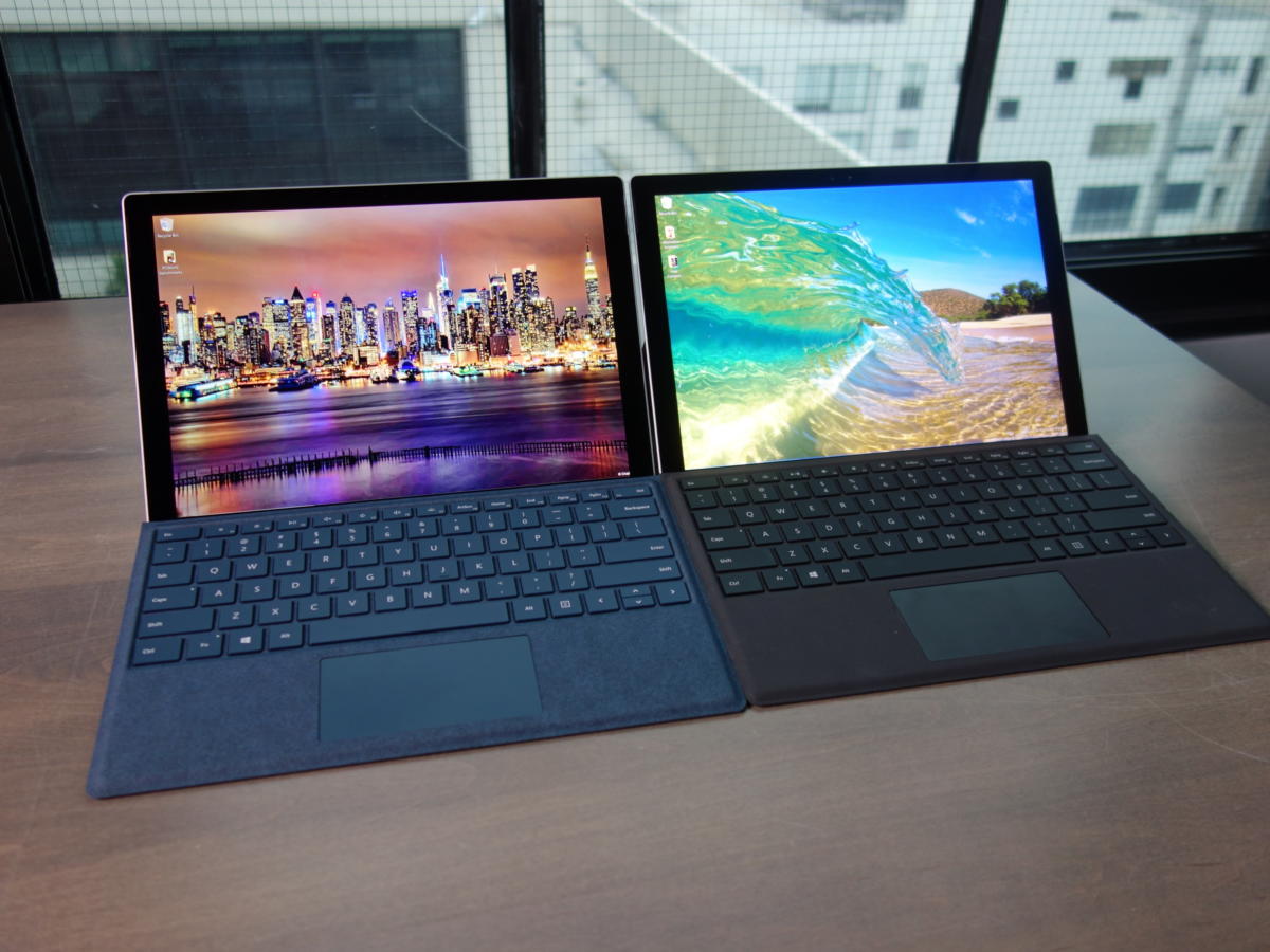 Установить Microsoft   Поверхность Pro (2017)   рядом со своим предшественником Surface Pro 4, и я не хочу, чтобы вы заметили разницу